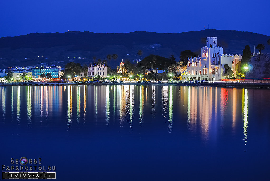 Kos island at night