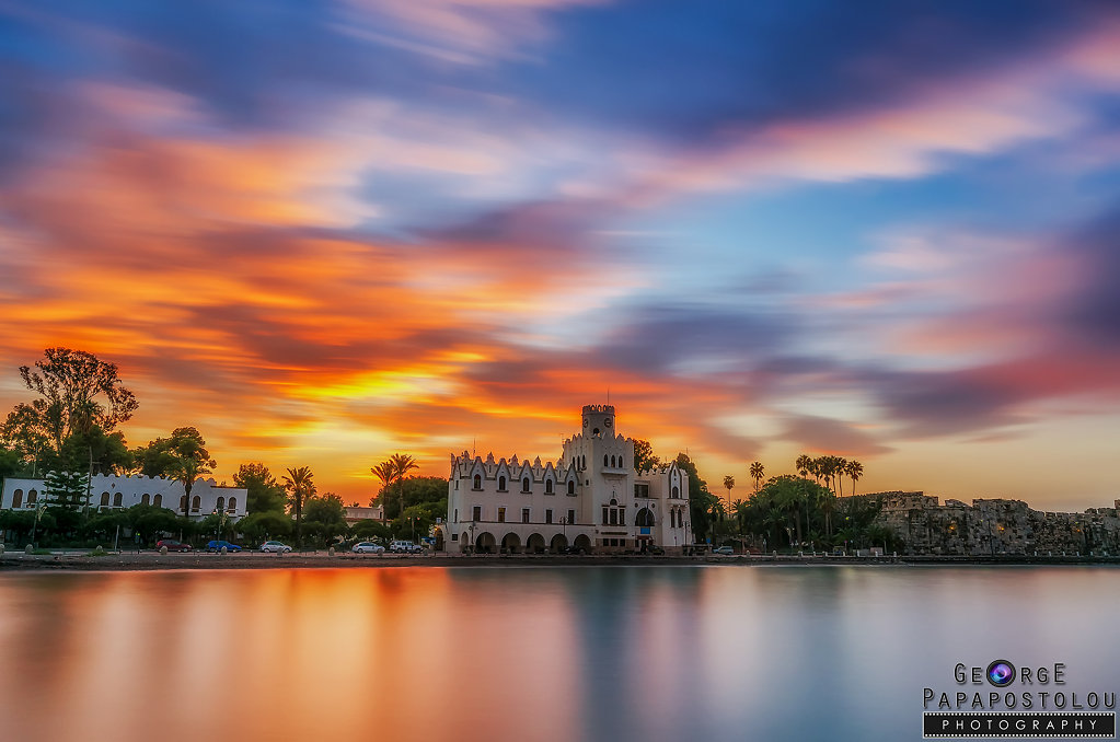 Kos island at sunset